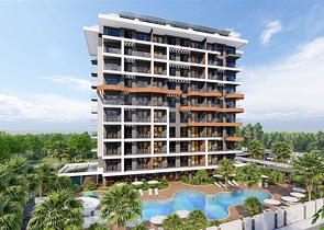 شقق للبيع بالاقساط في الانيا - مجمع فاخر - في افسلار / الانيا 