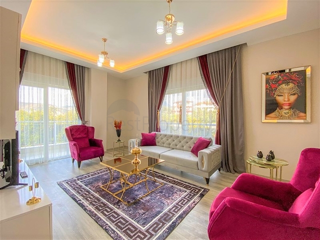 شقة عائلية غرفتين وصالة - مطبخ منفصل - مجمع سكني حديث - في منطقة ديمرتاش / الانيا 