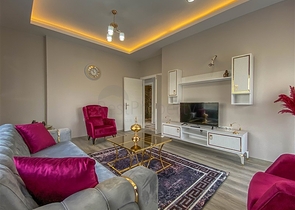 شقة عائلية غرفتين وصالة - مطبخ منفصل - مجمع سكني حديث - في منطقة ديمرتاش / الانيا 