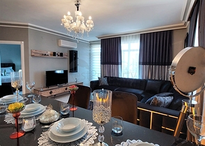 شقة انيقة - تصميم غرفة وصالة مفروشة - في مركز الانيا 