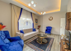 مطبخ منفصل - شقة غرفتين وصالة مفروشة - مجمع جديد - في ديمرتاش / الانيا 