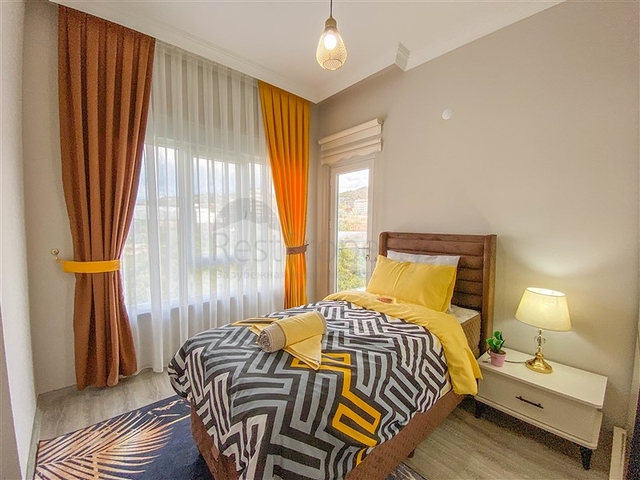 اطلالة على الطبيعة الخضراء - شقة انيقة ضمن مجمع جديد - تصميم غرفتين وصالة مع مطبخ منفصل - في ديمرتاش / الانيا 