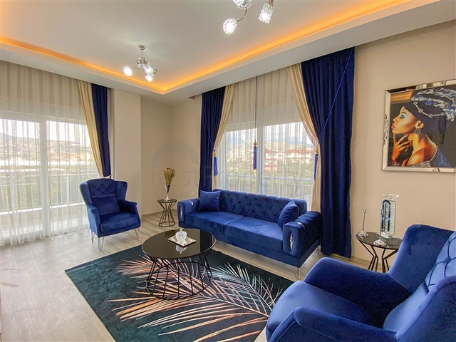 اطلالة على الطبيعة الخضراء - شقة انيقة ضمن مجمع جديد - تصميم غرفتين وصالة مع مطبخ منفصل - في ديمرتاش / الانيا 