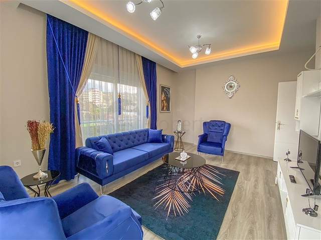 اطلالة على الطبيعة الخضراء - شقة انيقة ضمن مجمع جديد - تصميم غرفتين وصالة مع مطبخ منفصل - في ديمرتاش / الانيا 