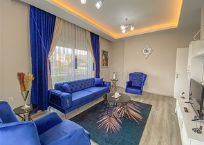 اطلالة على الطبيعة الخضراء - شقة انيقة ضمن مجمع جديد - تصميم غرفتين وصالة مع مطبخ منفصل - في ديمرتاش / الانيا 