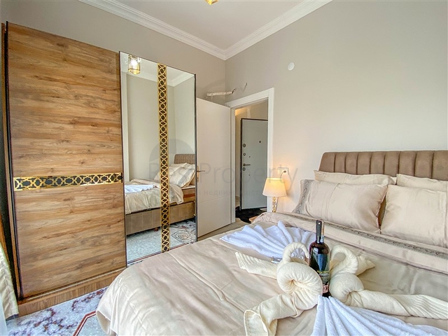 شقة غرفة وصالة مفروشة -ضمن مجمع جديد في ديمرتاش / الانيا 