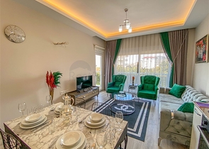 شقة غرفة وصالة مفروشة -ضمن مجمع جديد في ديمرتاش / الانيا 