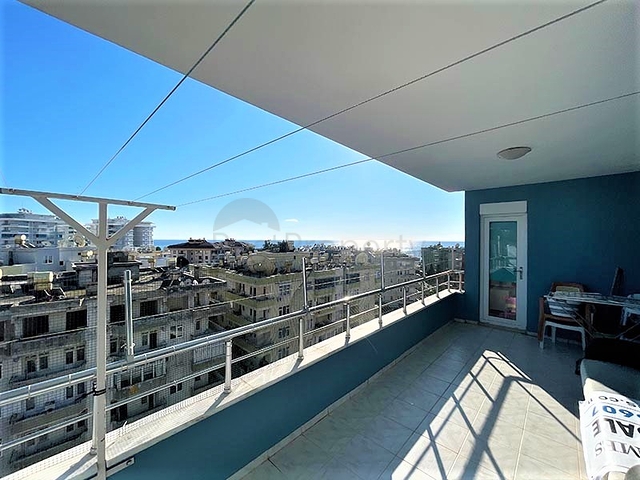 اطلالة بحر - شقة غرفتيين وصالة مفروشة - في توسمور / الانيا 