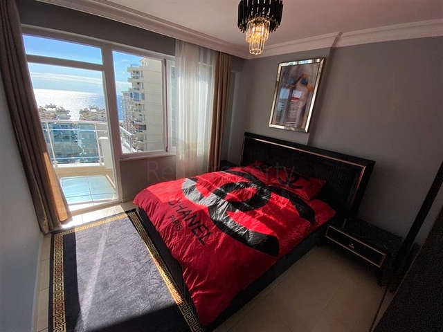 شقة اطلالة بحر - غرفتين وصالة مفروشة -ضمن مجمع على شارع بارباروس - محمودلار / الانيا 