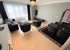 شقة اطلالة بحر - غرفتين وصالة مفروشة -ضمن مجمع على شارع بارباروس - محمودلار / الانيا 