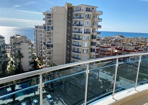 شقة اطلالة بحر - غرفتين وصالة مفروشة -ضمن مجمع على شارع بارباروس - محمودلار / الانيا 