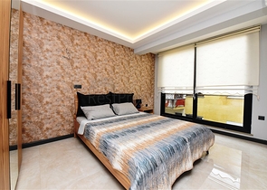 شقة جديدة - غرفة وصالة مفروشة -ضمن مجمع سكني في مركز الانيا 