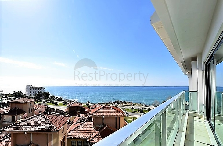 اطلالة بحر - دوبلكس فاخرة 3 غرف وصالة - ضمن مجمع بخدمات 5 نجوم - في كارجيجاك / الانيا 