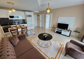 اطلالة بحر -شقة غرفة وصالة مفروشة -في محمودلار/ الانيا 