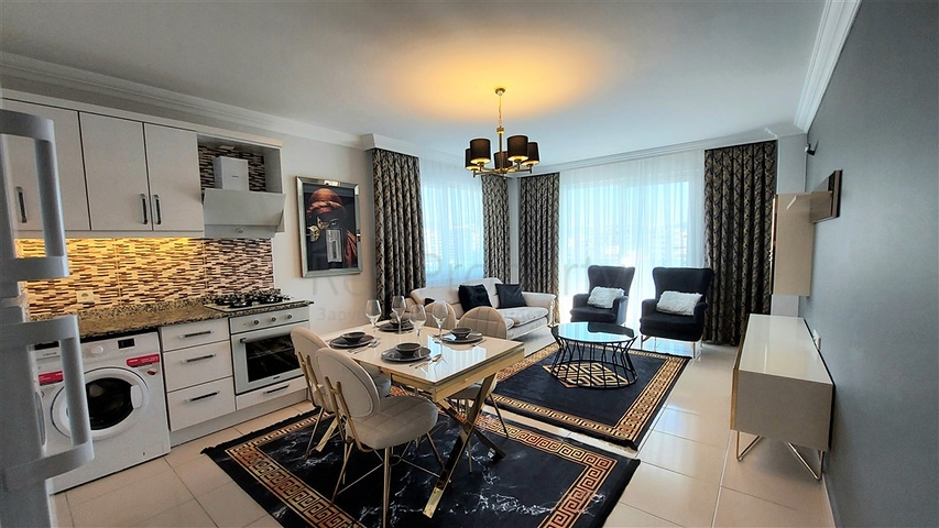 اطلالة بحر - شقة غرفتين وصالة مفروشة - مجمع سكني -في محمودلار / الانيا