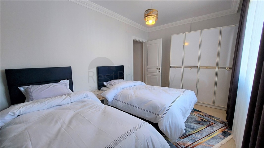 اطلالة بحر - شقة غرفتين وصالة مفروشة - مجمع سكني -في محمودلار / الانيا