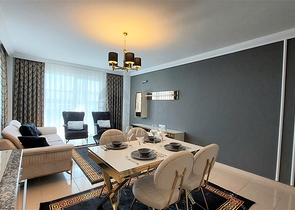 اطلالة بحر - شقة غرفتين وصالة مفروشة - مجمع سكني -في محمودلار / الانيا