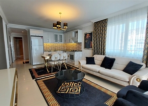 اطلالة بحر - شقة غرفتين وصالة مفروشة - مجمع سكني -في محمودلار / الانيا