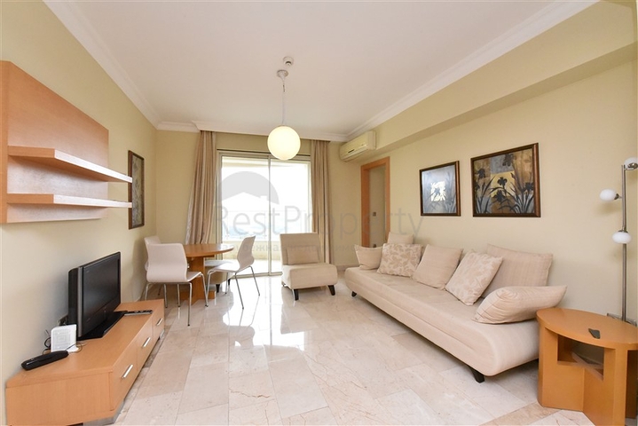 اطلالة بحر - شقة غرفتين وصالة مفروشة -ضمن مجمع 5 نجوم - في كارجيجاك / الانيا 