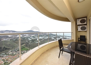 اطلالة بحر - شقة غرفتين وصالة مفروشة -ضمن مجمع 5 نجوم - في كارجيجاك / الانيا 