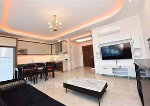 بنتهاوس غرفتين وصالة مفروشة - ضمن مجمع سكني في محمودلار / الانيا 