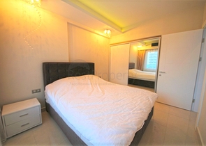 اطلالة بحر - شقة غرفة وصالة مفروشة - ضمن مجمع 5 نجوم في محمودلار / الانيا 