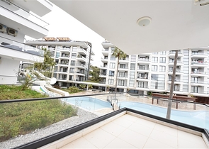 دوبلكس ارضية - 3 غرف وصالة مفروشة - ضمن مجمع 5 نجوم في كاستل / الانيا 