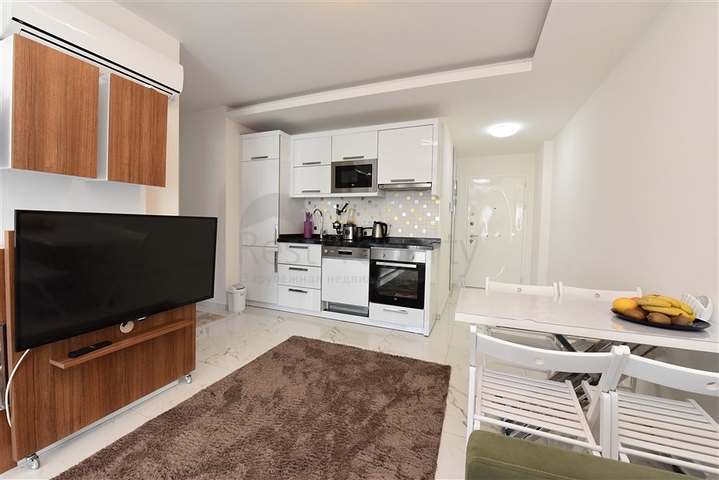 شقة غرفتين وصالة -ضمن مجمع فاخر وقريب من البحر - في افسلار / الانيا 