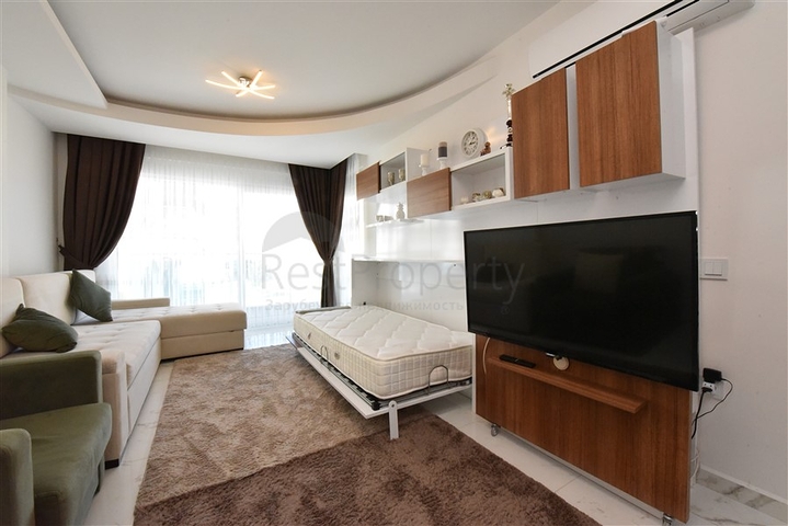 شقة غرفتين وصالة -ضمن مجمع فاخر وقريب من البحر - في افسلار / الانيا 