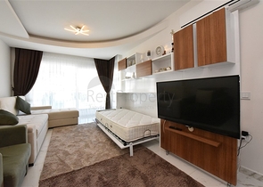 شقة غرفتين وصالة -ضمن مجمع فاخر وقريب من البحر - في افسلار / الانيا 