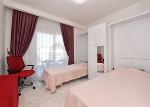 شقة غرفتين وصالة -ضمن مجمع فاخر وقريب من البحر - في افسلار / الانيا 