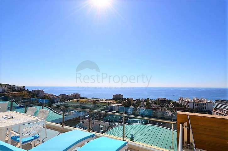 اطلالة بحر - دوبلكس فاخرة - ضمن مجمع 5 نجوم - في كوناكليه / الانيا 