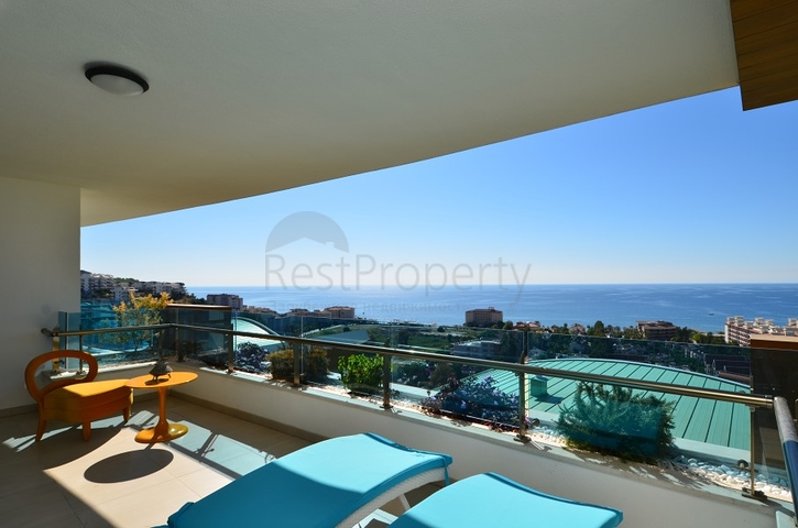 اطلالة بحر - دوبلكس فاخرة - ضمن مجمع 5 نجوم - في كوناكليه / الانيا 