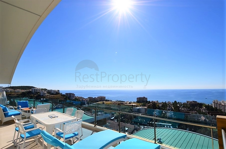 اطلالة بحر - دوبلكس فاخرة - ضمن مجمع 5 نجوم - في كوناكليه / الانيا 