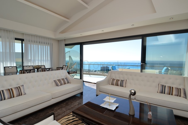 اطلالة بحر - دوبلكس فاخرة - ضمن مجمع 5 نجوم - في كوناكليه / الانيا 