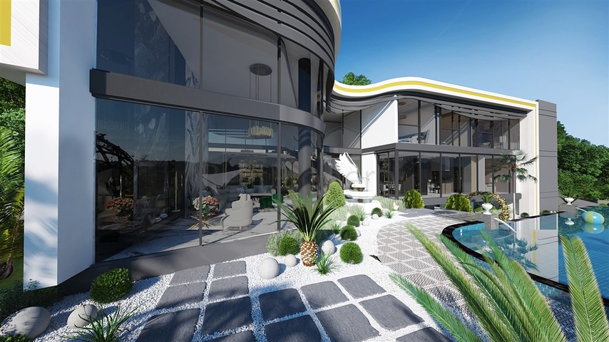 فلل فاخرة للبيع في مركز الانيا - مناسبة للجنسية التركية 