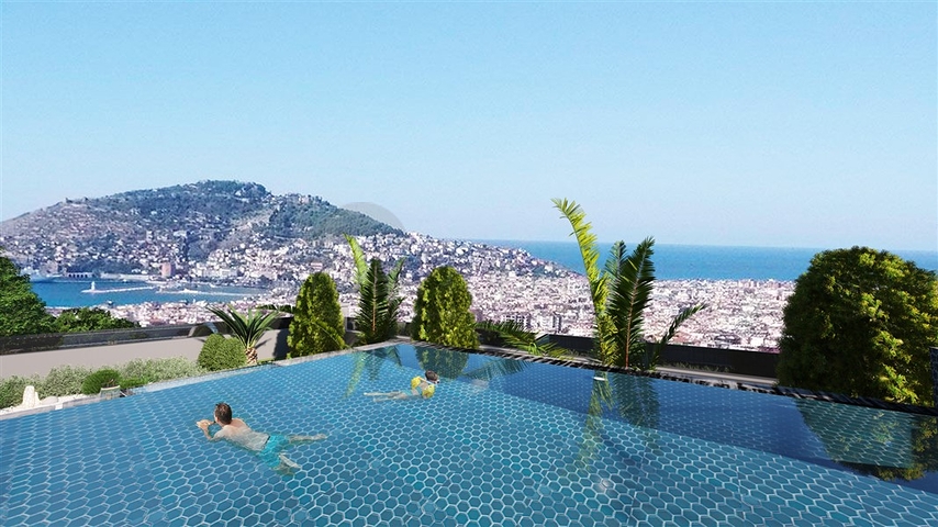 فلل فاخرة للبيع في مركز الانيا - مناسبة للجنسية التركية 