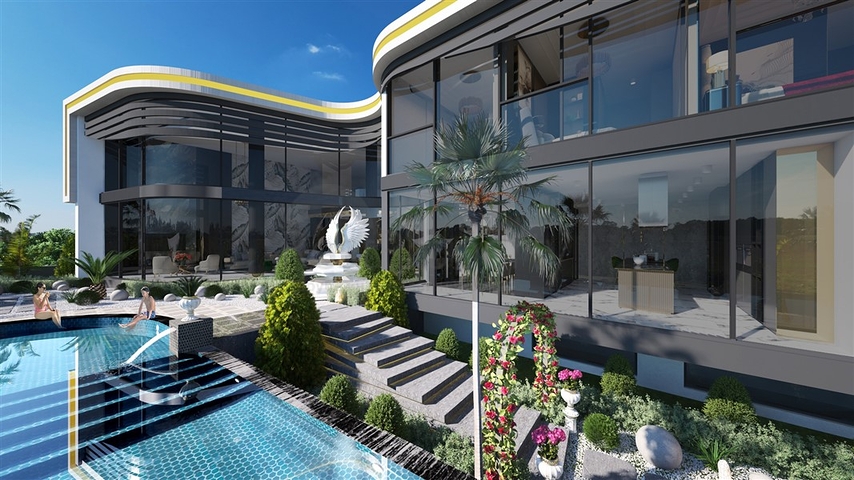 فلل فاخرة للبيع في مركز الانيا - مناسبة للجنسية التركية 