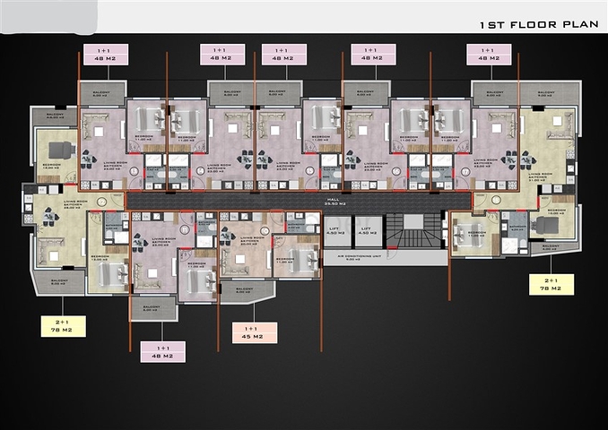 قريبة من البحر - شقق قيد الانشاء في مركز الانيا 