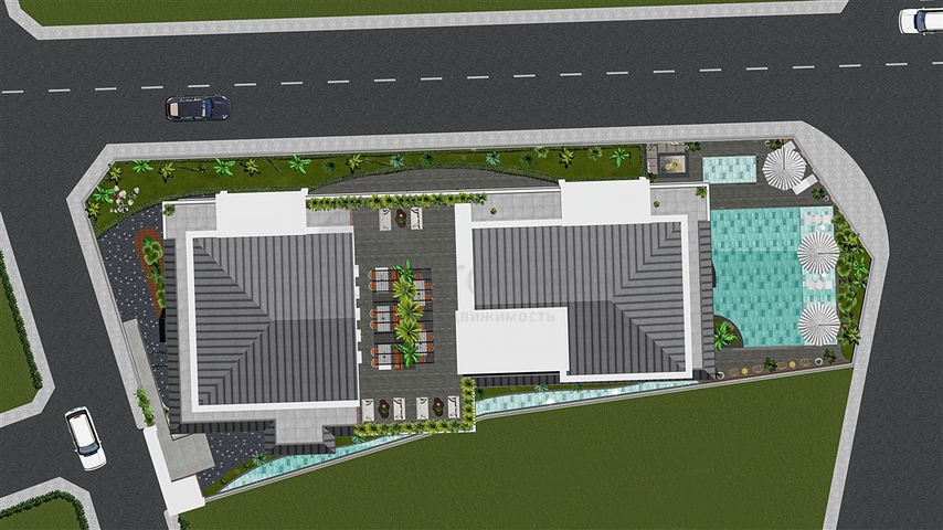 قريبة من البحر - شقق قيد الانشاء في مركز الانيا 