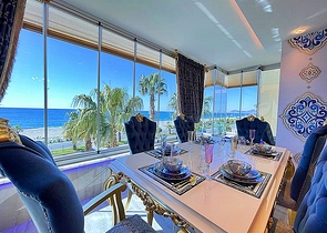 اطلالة مباشرة على البحر - غرفتين وصالة مفروشة - في محمودلار / الانيا 