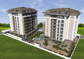 شقق قيد الانشاء -في مركز الانيا 