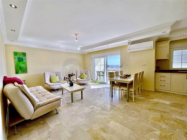 اطلالة بحر - شقة غرفتين وصالة مفروشة - ضمن مجمع سكني في افسلار / الانيا 