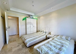 اطلالة بحر - شقة غرفتين وصالة مفروشة - ضمن مجمع سكني في افسلار / الانيا 