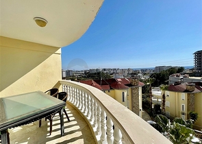 اطلالة بحر - شقة غرفتين وصالة مفروشة - ضمن مجمع سكني في افسلار / الانيا 