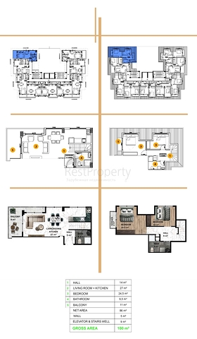 شقق للبيع بالاقساط في الانيا - مجمع قيد الانشاء في منطقة افسلار/ الانيا 