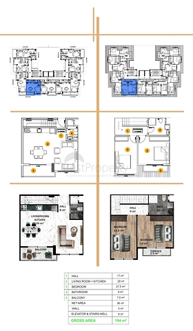 شقق للبيع بالاقساط في الانيا - مجمع قيد الانشاء في منطقة افسلار/ الانيا 