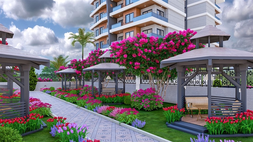 شقق للبيع بالاقساط في الانيا - مجمع قيد الانشاء في منطقة افسلار/ الانيا 