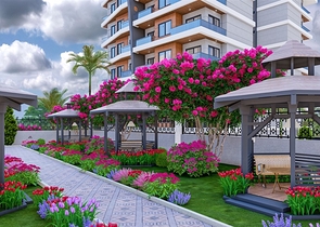 شقق للبيع بالاقساط في الانيا - مجمع قيد الانشاء في منطقة افسلار/ الانيا 