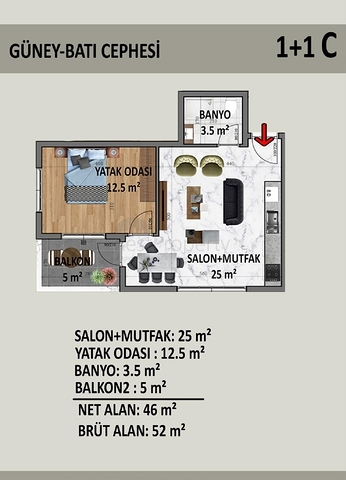 شقق للبيع في مركز الانيا -مجمع قيد الانشاء في مركز الانيا 
